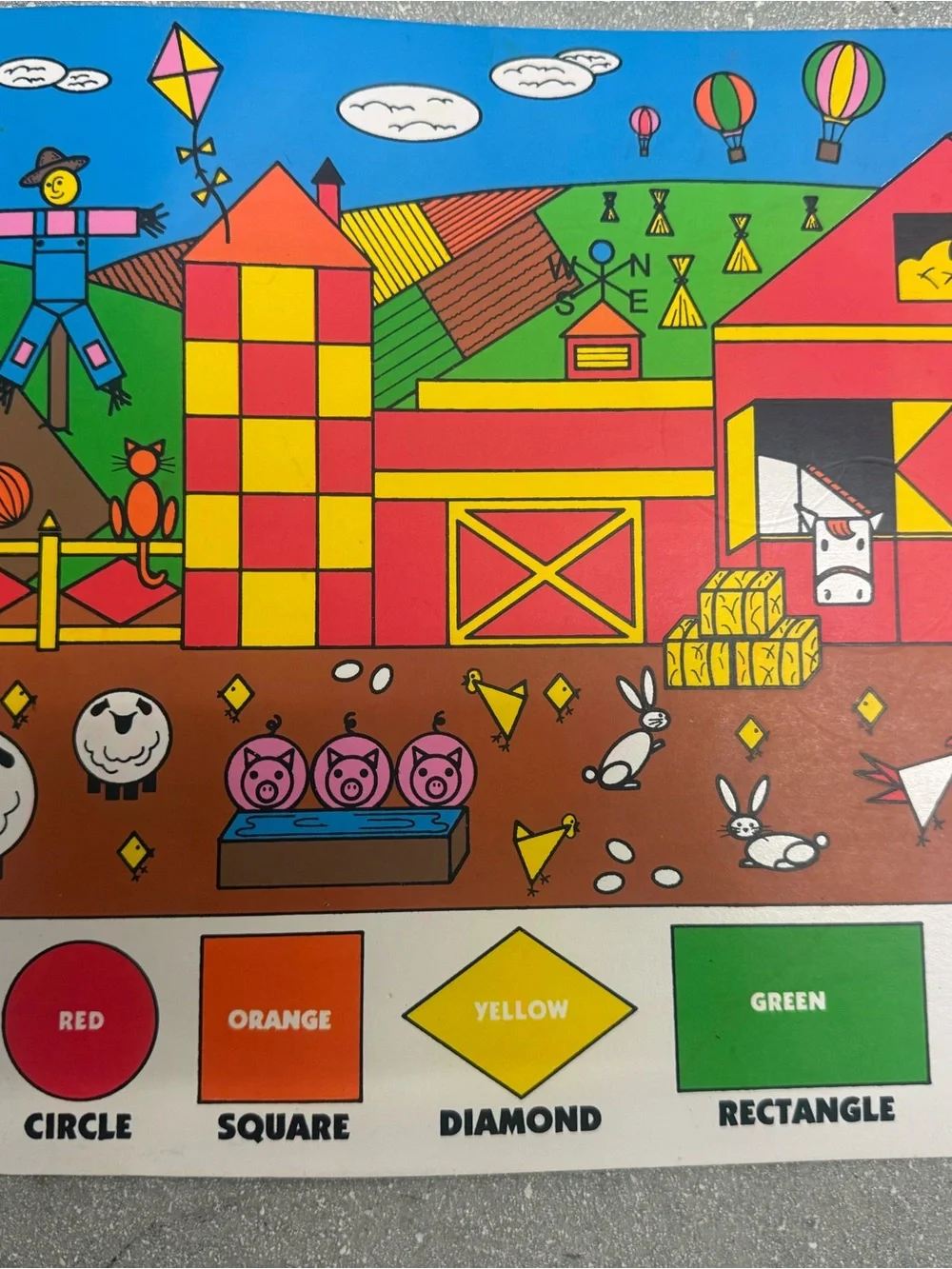 Educational Alphabet & Number Learning Poster for Kids - Multicolor